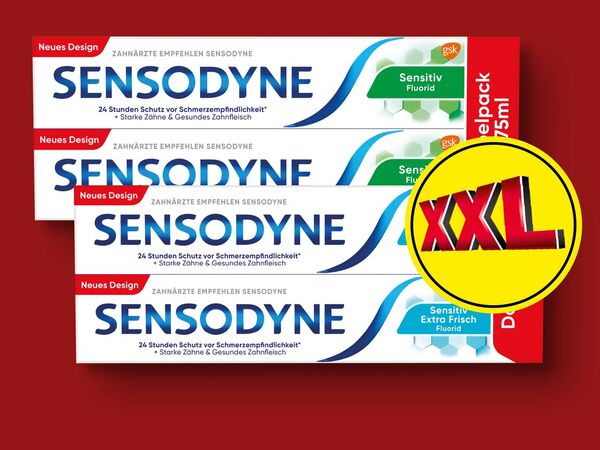 Bild 1 von Sensodyne Zahnpasta Fluorid, 
         2x 75 ml