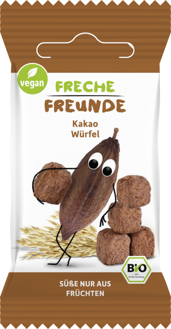 Bild 1 von Freche Freunde Bio Müsliwürfel Kakao, 20 g