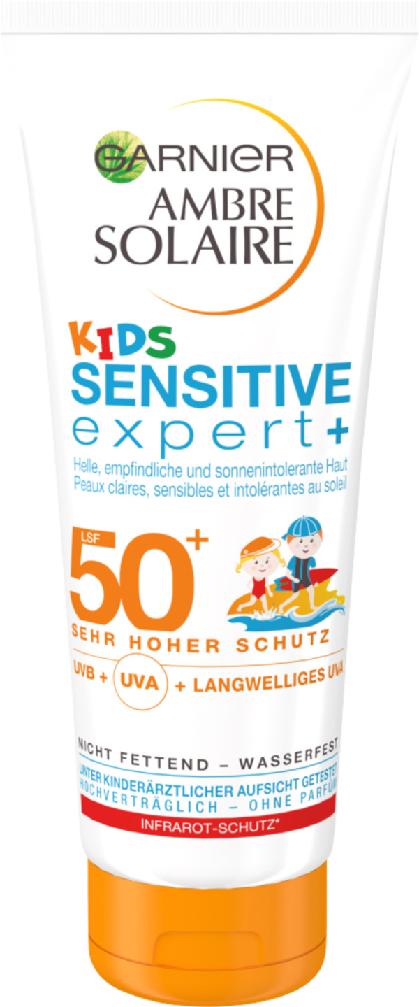 Bild 1 von Garnier Ambre Solaire Kids Sensitive Expert+ Sonnenschutzmilch, 200 ml