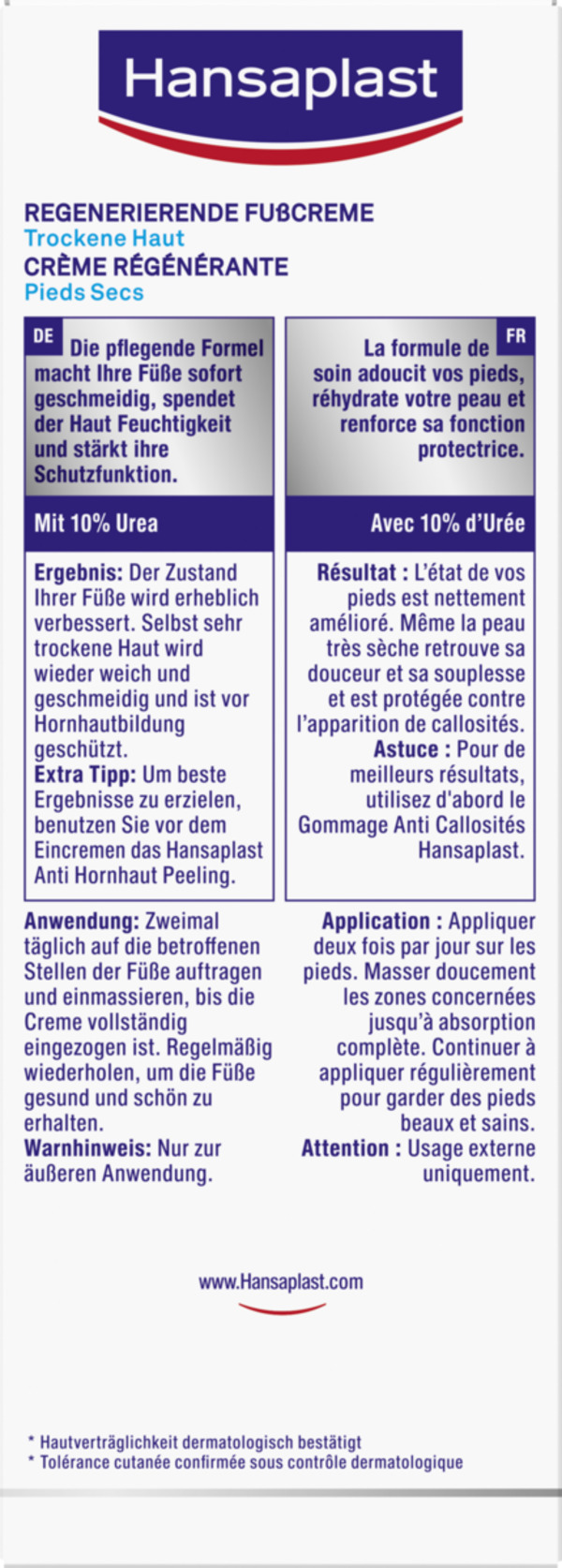 Bild 4 von Hansaplast Regenerierende Fußcreme 10% Urea, 100 ml