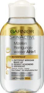 Garnier SkinActive Mizellen Gesichtswasser Mini Reisegröße, 100 ml