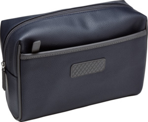 Travel Collection Herren Kulturtasche grau/dunkelblau