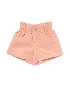 kurze Kinder-Paperbag-Hose pfirsich