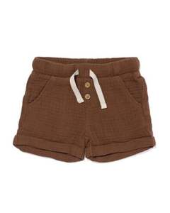 kurze Baby-Hose, Musselin braun