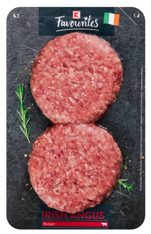 Bild 1 von K-FAVOURITES Irish-Beef-Burger, 2 St. = 260-g-Packg.