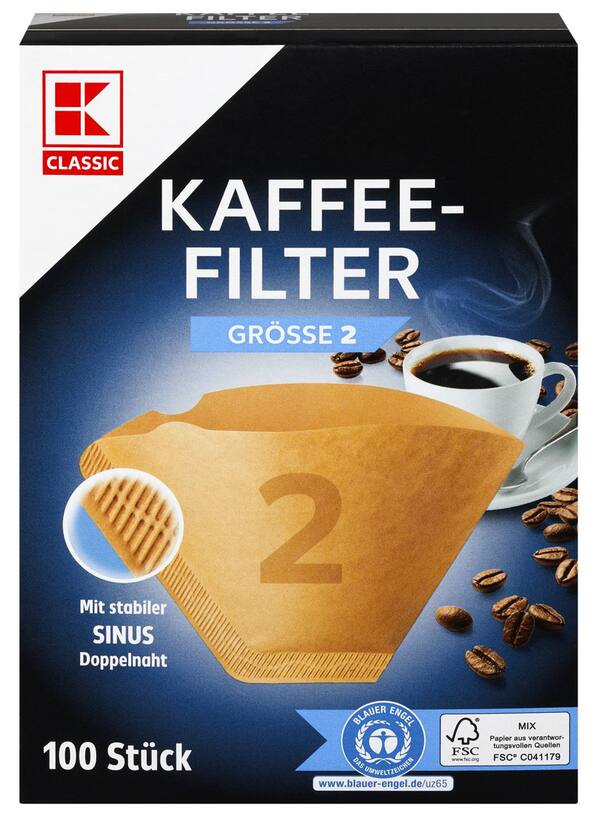 Bild 1 von K-CLASSIC Kaffeefilter, 100-St.-Packg.