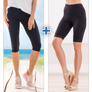 Ellenor Radler- und Caprihose 2er-Pack