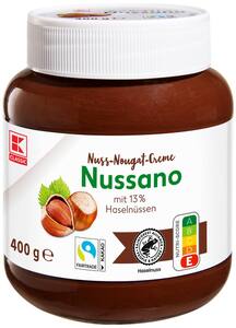 K-CLASSIC Nussano Nuss-Nougat-Creme, 400-g-Glas