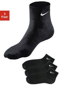 Nike Kurzsocken (3-Paar) mit weichem Frottee