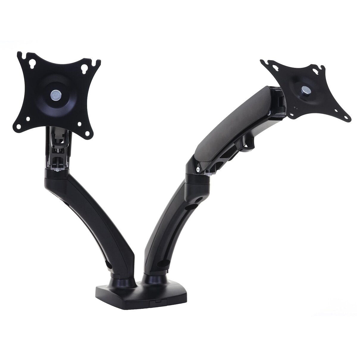 Bild 1 von Monitorhalter MCW-D39, Halterung Tischhalterung, Klemme/Bohrungsmontage VESA bis 75x75/100x100mm bis 9kg je Arm ~ zweiarmig