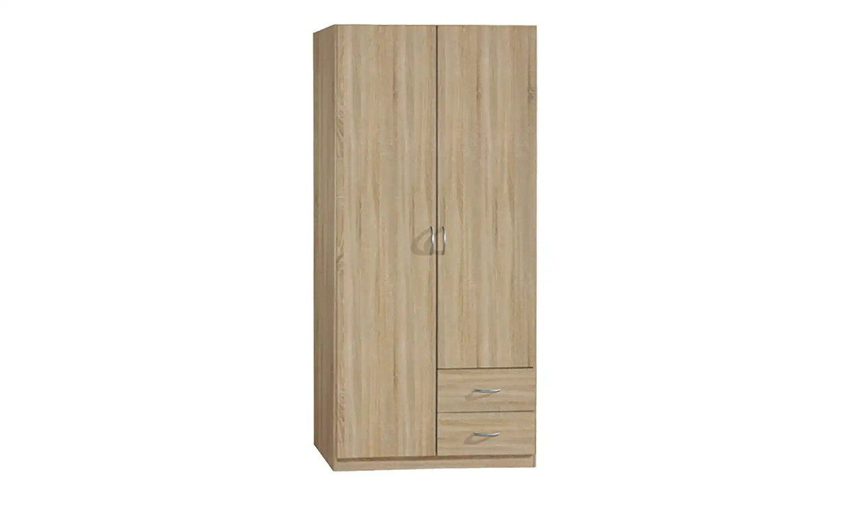 Bild 1 von Kleiderschrank  Case ¦ holzfarben ¦ Maße (cm): B: 91 H: 197 T: 54 Schränke > Kleiderschränke > Drehtürenschränke - Sconto