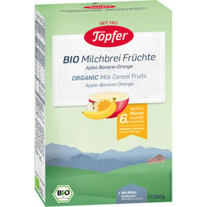 Töpfer BIO Milchbrei Früchte