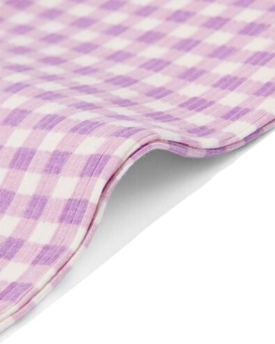 Bild 2 von Kinder-Leggings, gerippt, ausgestelltes Bein violett