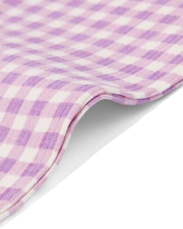 Bild 2 von Kinder-Leggings, gerippt, ausgestelltes Bein violett