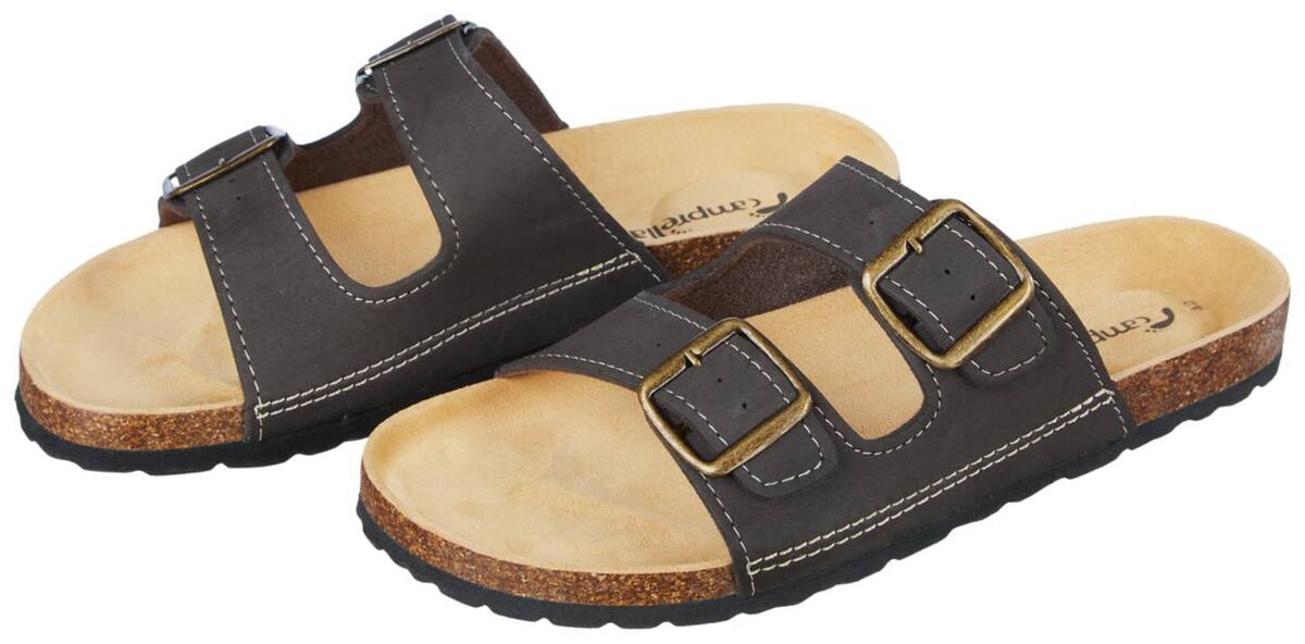 Bild 2 von CAMPRELLA Herren-Pantoletten Tieffu&#223;bett, Paar