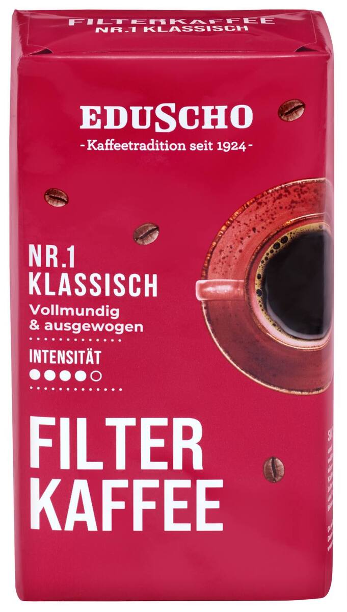 Bild 1 von EDUSCHO Filterkaffee Nr. 1, 500-g-Vak.-Packg.