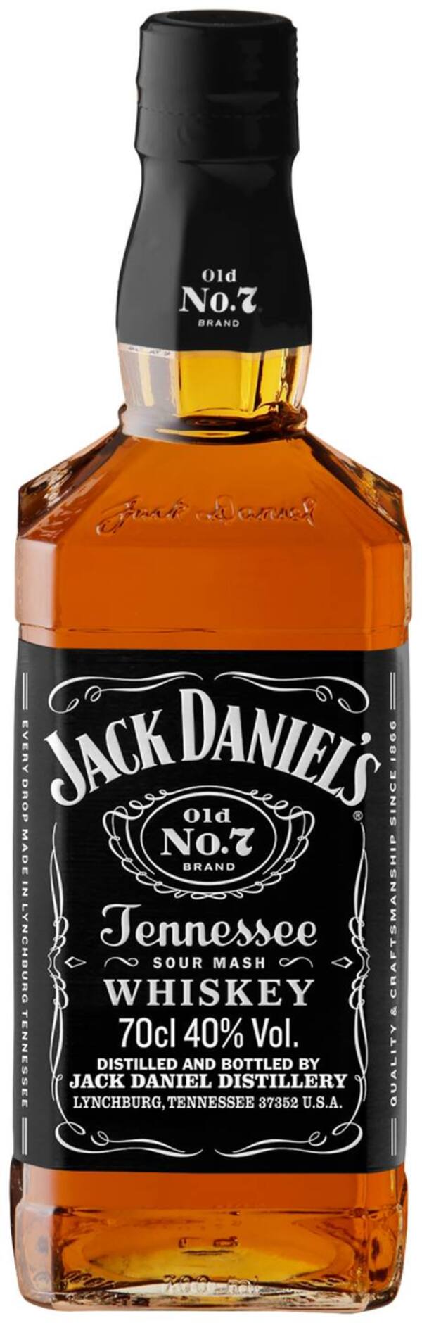 Bild 1 von JACK DANIEL'S Tennessee-Whiskey, 0,7-l-Fl.