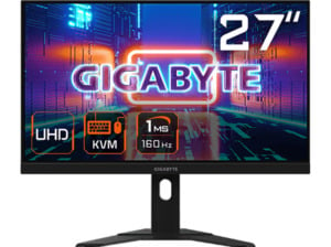 GIGABYTE M27U 27 Zoll UFHD Gaming Monitor (1 ms Reaktionszeit, 160 Hz), Schwarz