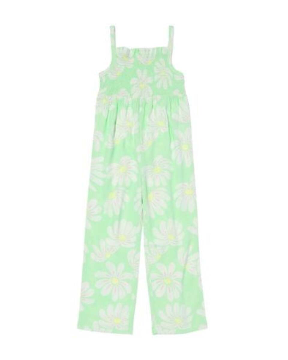 Bild 1 von Kinder-Jumpsuit, mit Leinenanteil grün