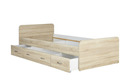 Bild 1 von Einzelbett  Boro ¦ holzfarben ¦ Maße (cm): B: 95 H: 66 Betten > Bettgestelle & Futonbetten - Sconto