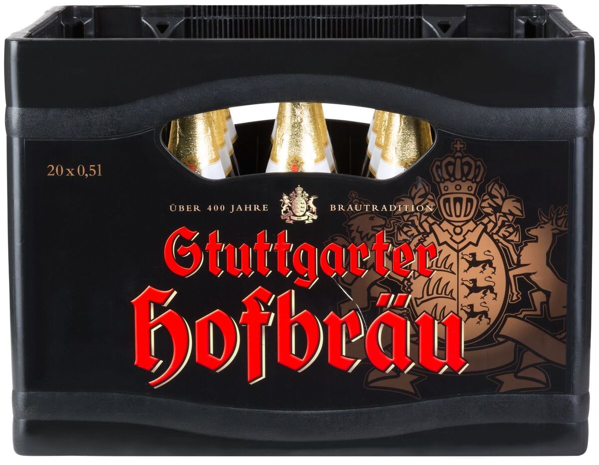 Bild 1 von STUTTGARTER HOFBR&#196;U Pilsner, Ka. 20 x 0,5-l-Fl.