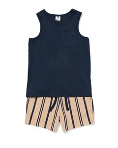 Kinder-Kleiderset, Top und Shorts braun