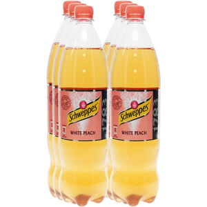 Schweppes White Peach, 6er Pack (EINWEG) zzgl. Pfand