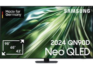 SAMSUNG GQ75QN90D NEO QLED TV (Flat, 75 Zoll / 189 cm, UHD 4K, SMART TV, Tizen), Titanschwarz