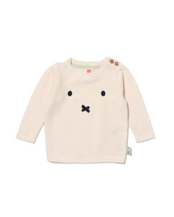 Bild 1 von Newborn-Strickpullover, Miffy eierschalenfarben