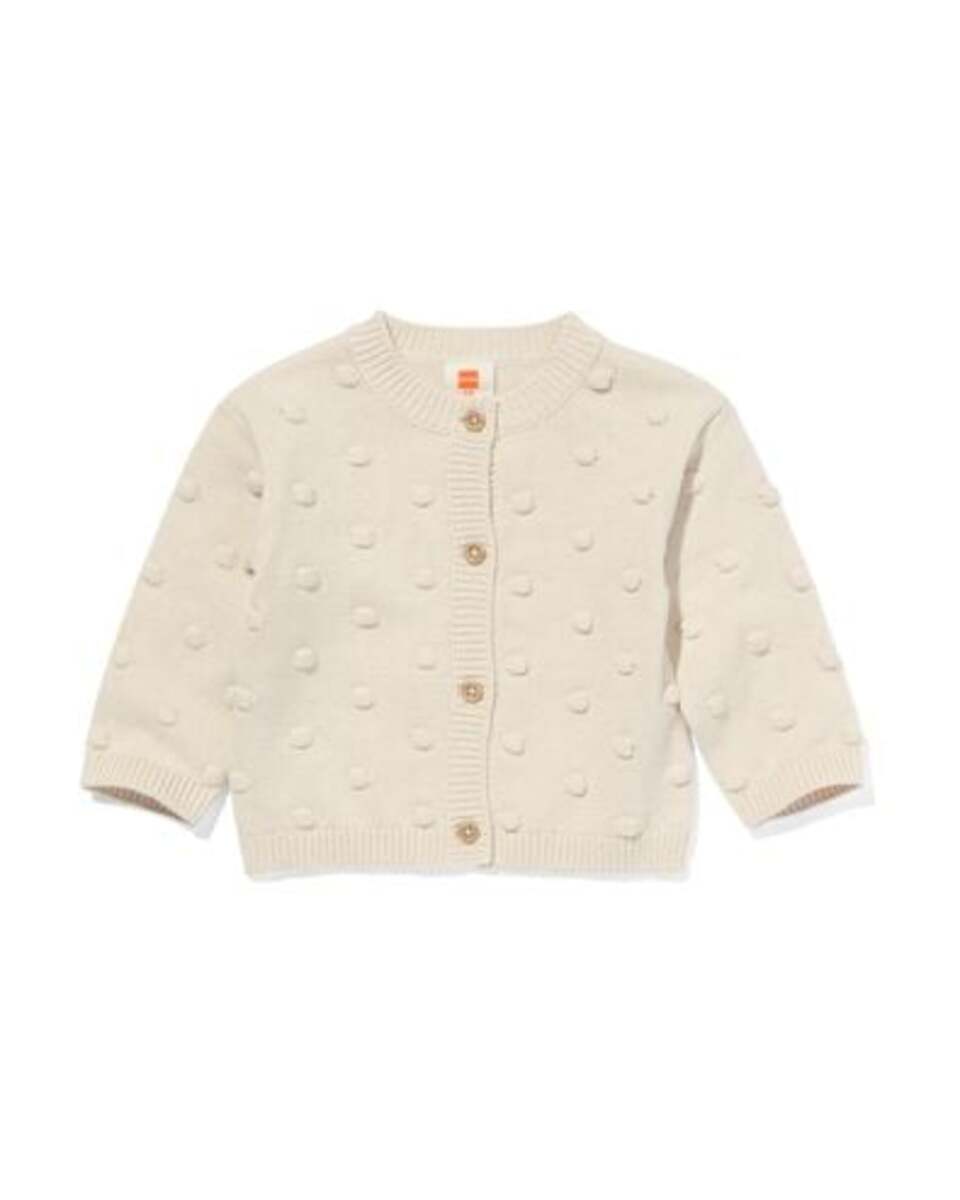 Bild 1 von Baby-Strickjacke mit Noppen ecru