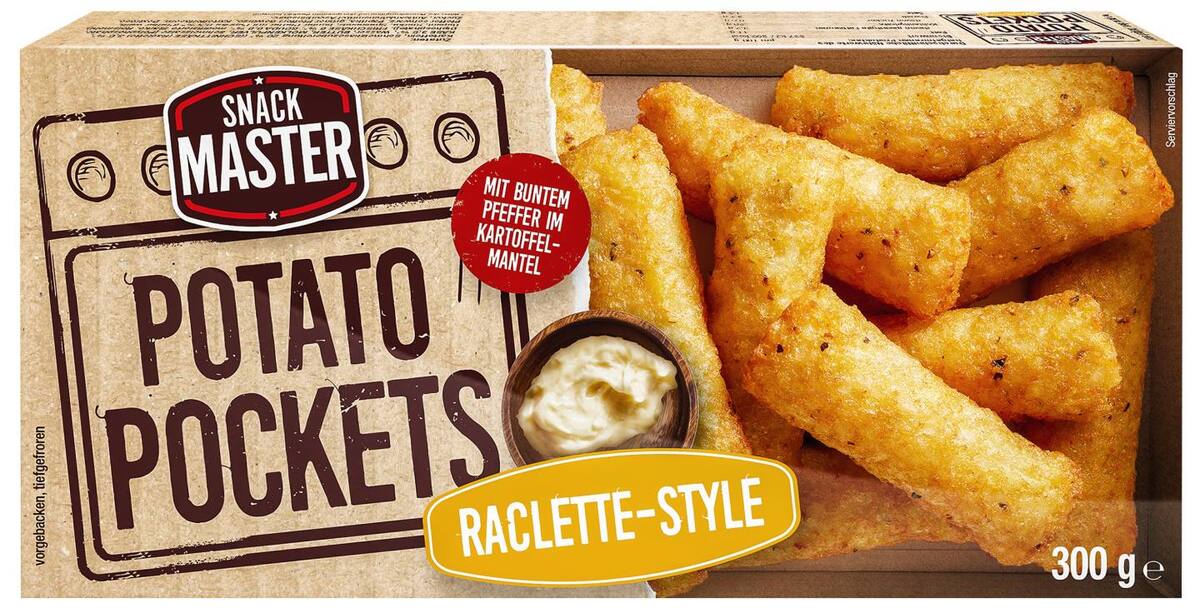Bild 1 von SNACK MASTER Potato Pockets, 300-g-Packg.