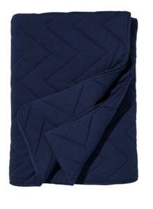 Tagesdecke, Baumwolle, 260 x 235 cm, dunkelblau