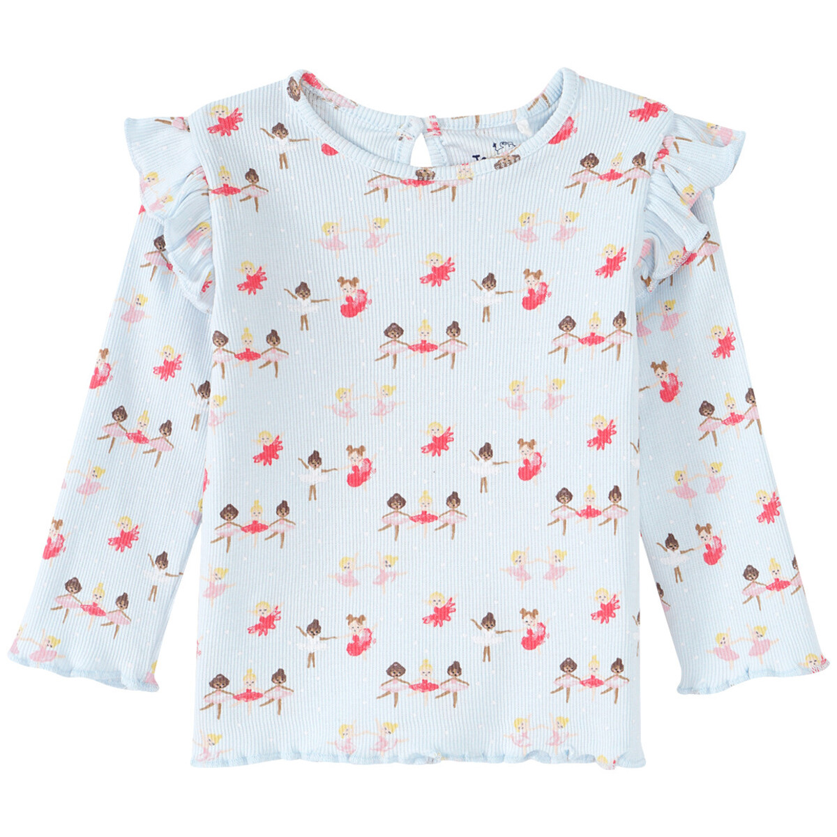 Bild 1 von Baby Langarmshirt mit Ballerina-Print HELLBLAU