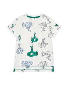Kinder-T-Shirt, U-Boote weiß