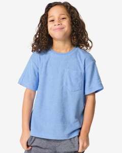 Kinder-T-Shirt, Frottee blau