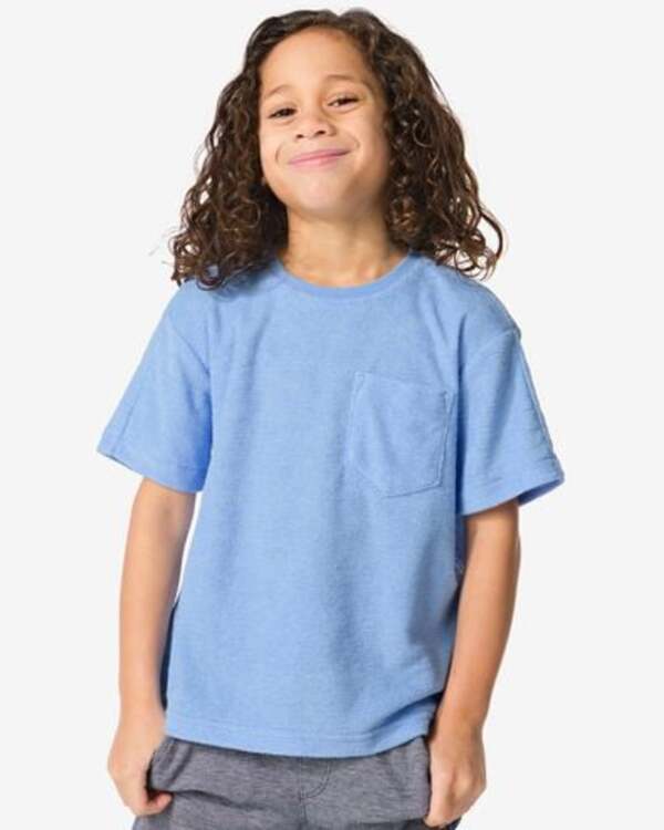 Bild 1 von Kinder-T-Shirt, Frottee blau