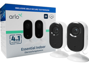 ARLO 2er Pack Essential 2K Indoor, Überwachungskamera, Weiß