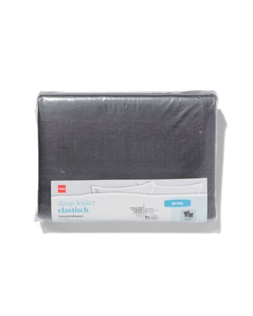 Bild 3 von 2er-Pack Kissenbezüge, Jersey, 60 x 70 cm, dunkelgrau