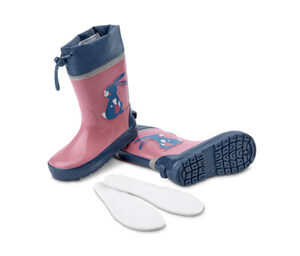 Gummistiefel, rosa mit Hasen-Print