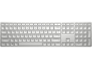 HP 970 Programmierbare Wireless, Tastatur, Bluetooth; USB Typ-A, Typ-C, Silber, Silber