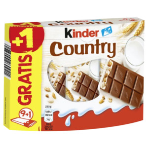 Hanuta 10er, Kinder Country 10er, Kinder Bueno 8er oder Duplo Chocnut 5er