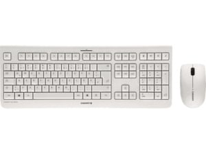 CHERRY DW 3000, Tastatur & Maus Set, kabellos, Weiß/Grau, Weiß/Grau