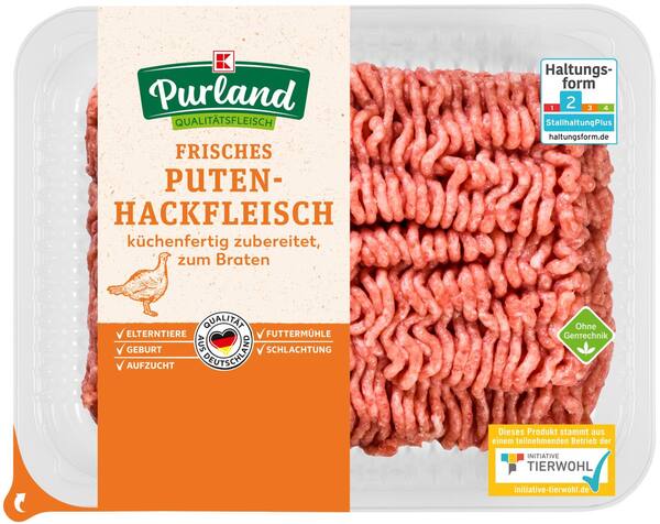 Bild 1 von K-PURLAND Puten-Hackfleisch, 500-g-Packg.