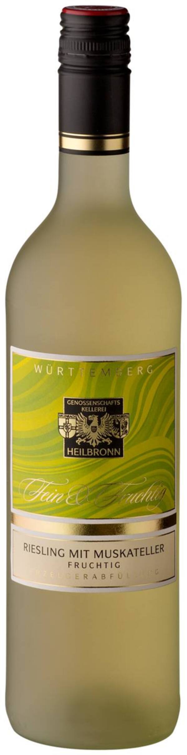 Bild 1 von GENOSSENSCHAFTSKELLEREI HN Fein & Fruchtig Riesling mit Muskateller, 0,75-l-Fl.