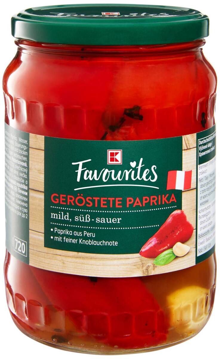 Bild 1 von K-FAVOURITES Ger&#246;stete Paprika, 680-g-Glas