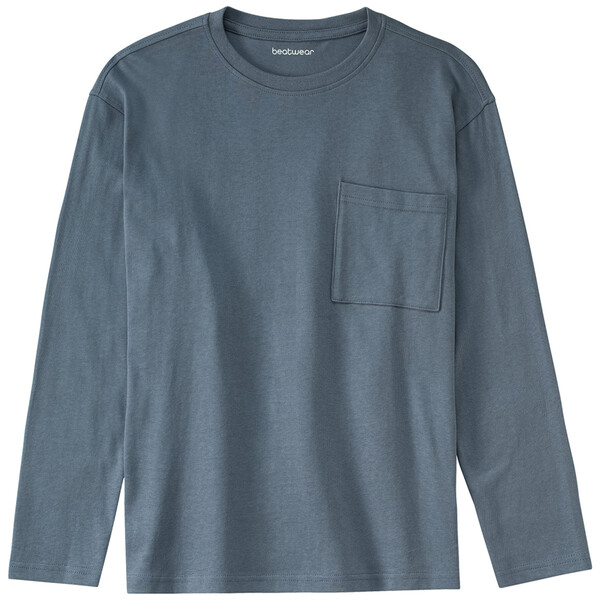 Bild 1 von Jungen Langarmshirt mit Brusttasche BLAU