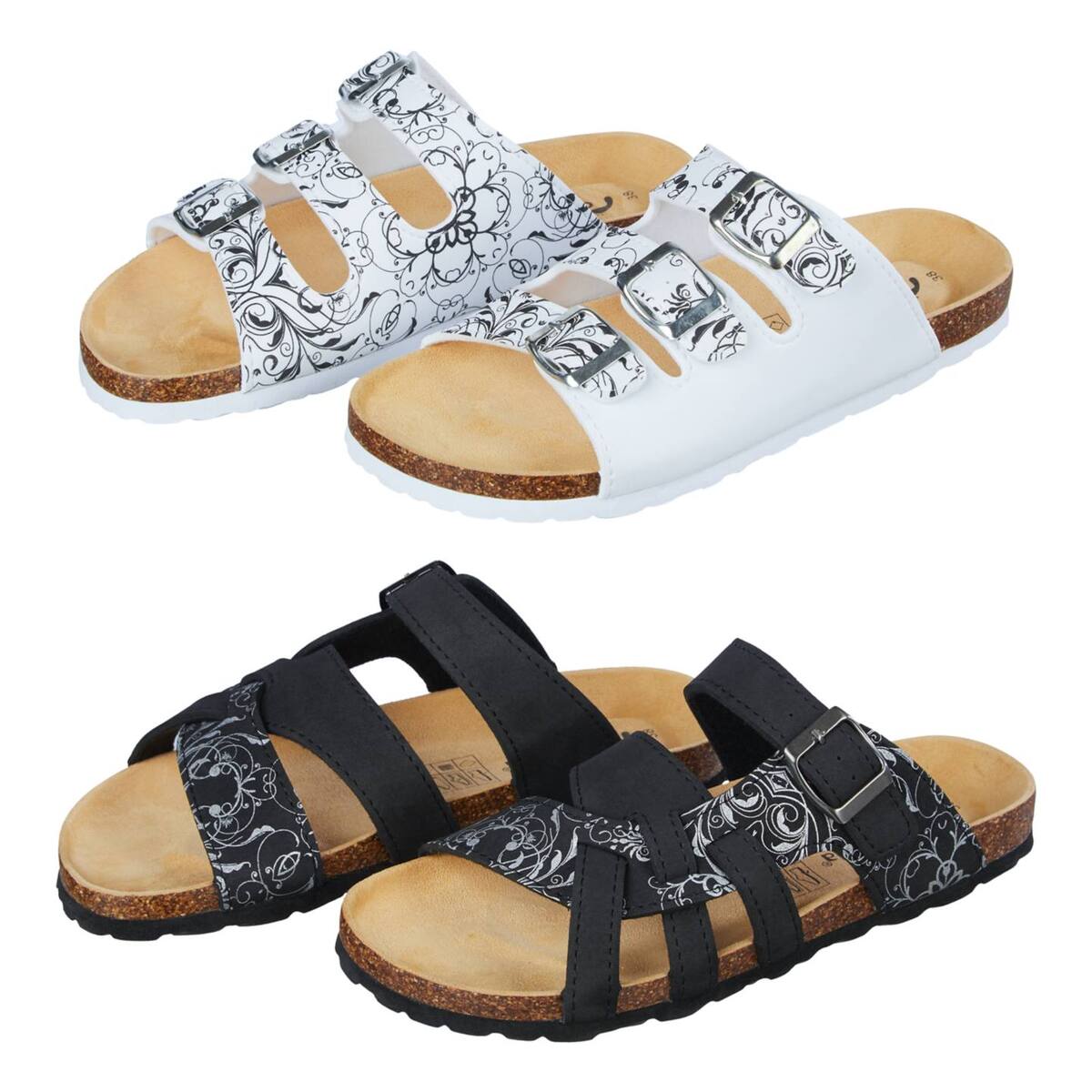 Bild 1 von CAMPRELLA Damen-Pantoletten Tieffußbett, Paar