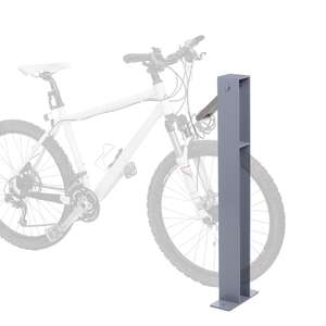 Fahrradbügel MCW-G20, Fahrradständer Anlehnbügel, verzinkter Stahl Outdoor-pulverbeschichtet 96x24x10cm ~ grau