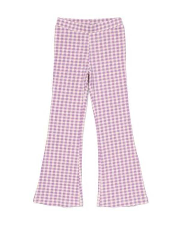 Bild 1 von Kinder-Leggings, gerippt, ausgestelltes Bein violett