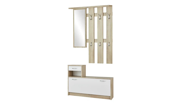 Bild 1 von Garderobe  Vera ¦ holzfarben ¦ Maße (cm): B: 100 H: 191 T: 25 Flur- & Dielenmöbel > Garderoben - Sconto